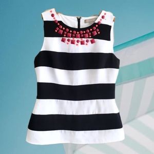 Banana Republic Nautical Shell Tank Jeweled